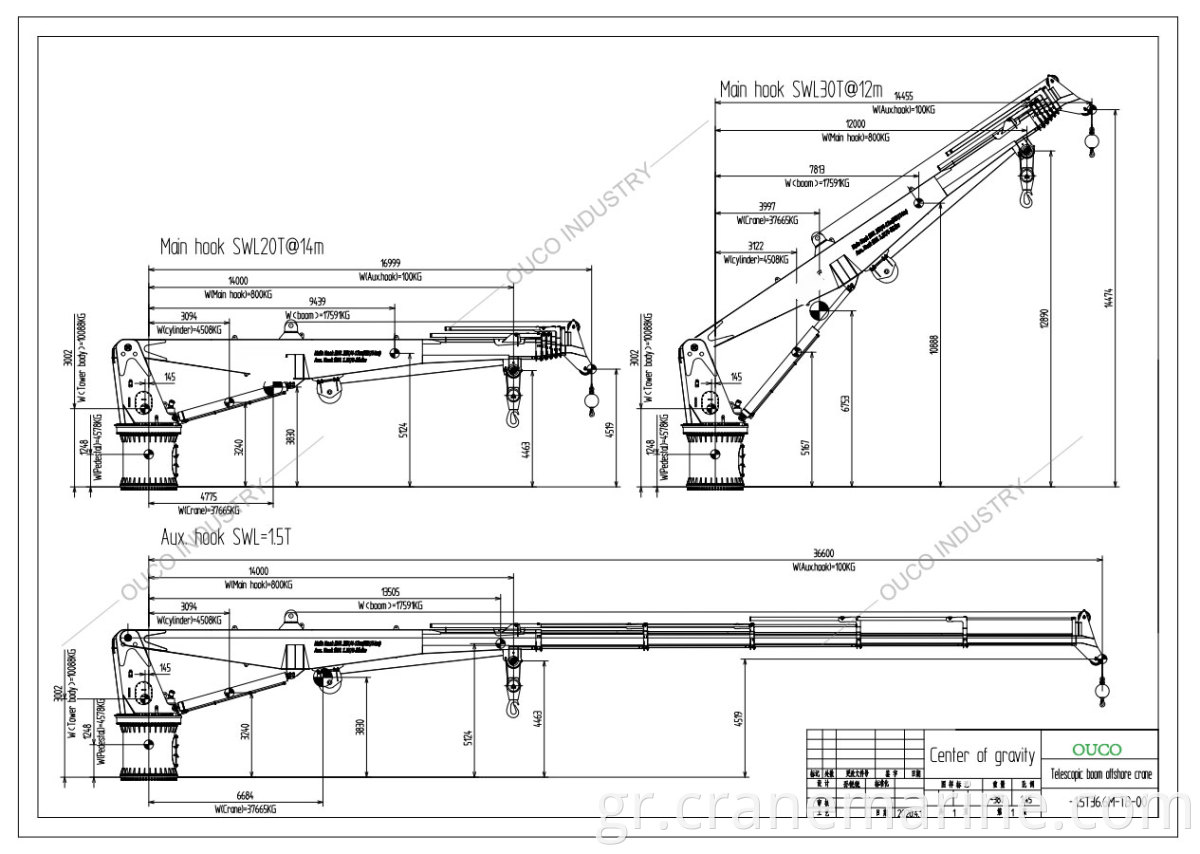 1.5t36.6m telescopic boom crane